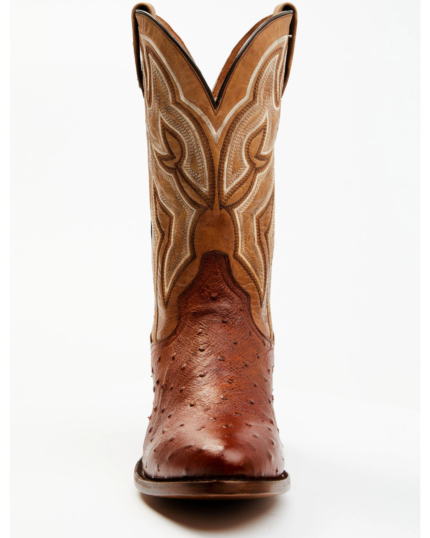 Dan Post Men's Hand Ostrich Quill Exotic Western Boots - Medium Toe - Image 7