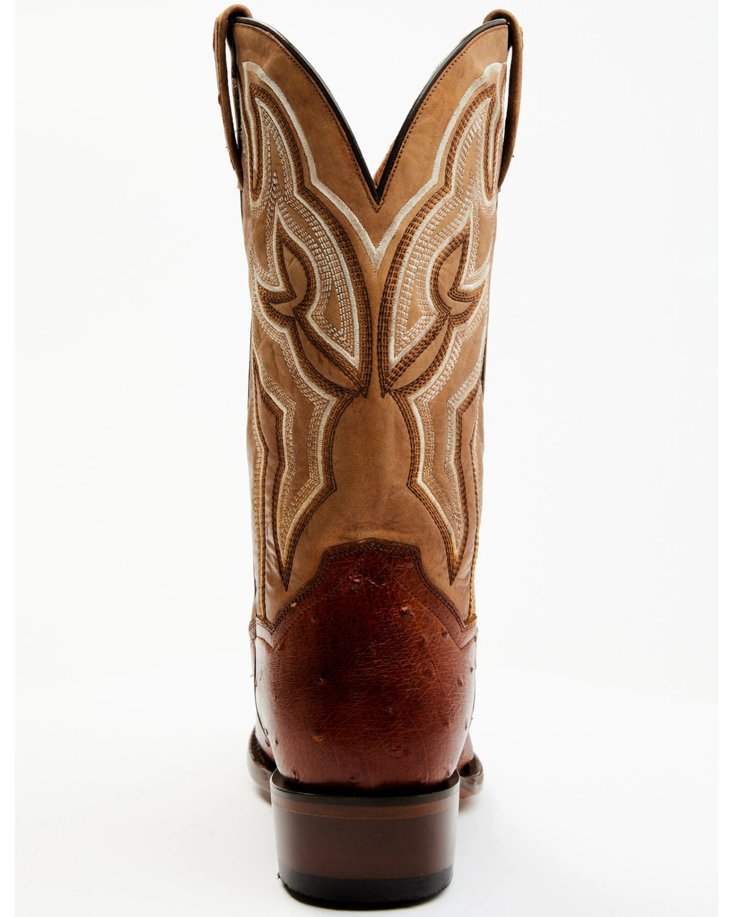 Dan Post Men's Hand Ostrich Quill Exotic Western Boots - Medium Toe - Image 2