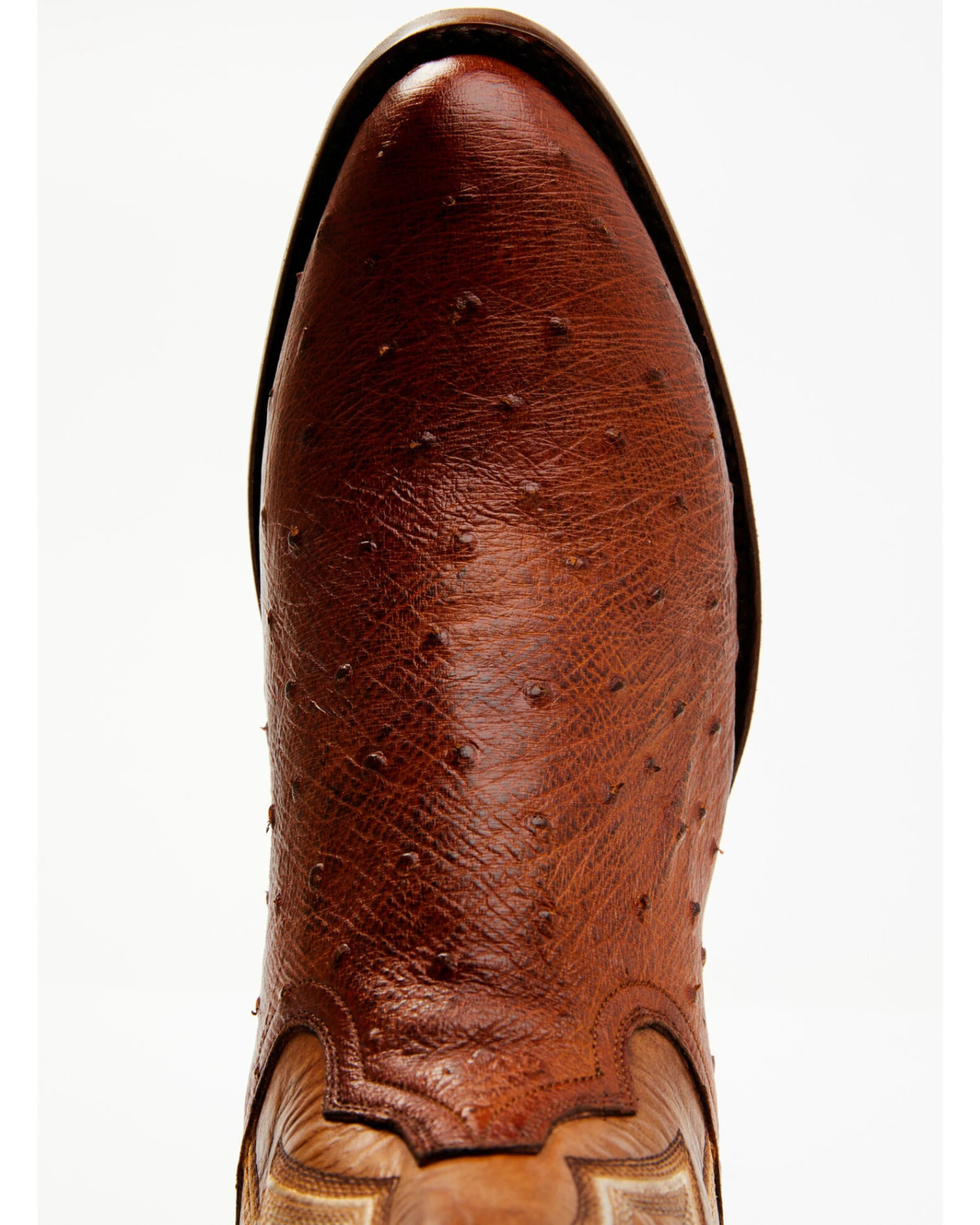 Dan Post Men's Hand Ostrich Quill Exotic Western Boots - Medium Toe - Image 3