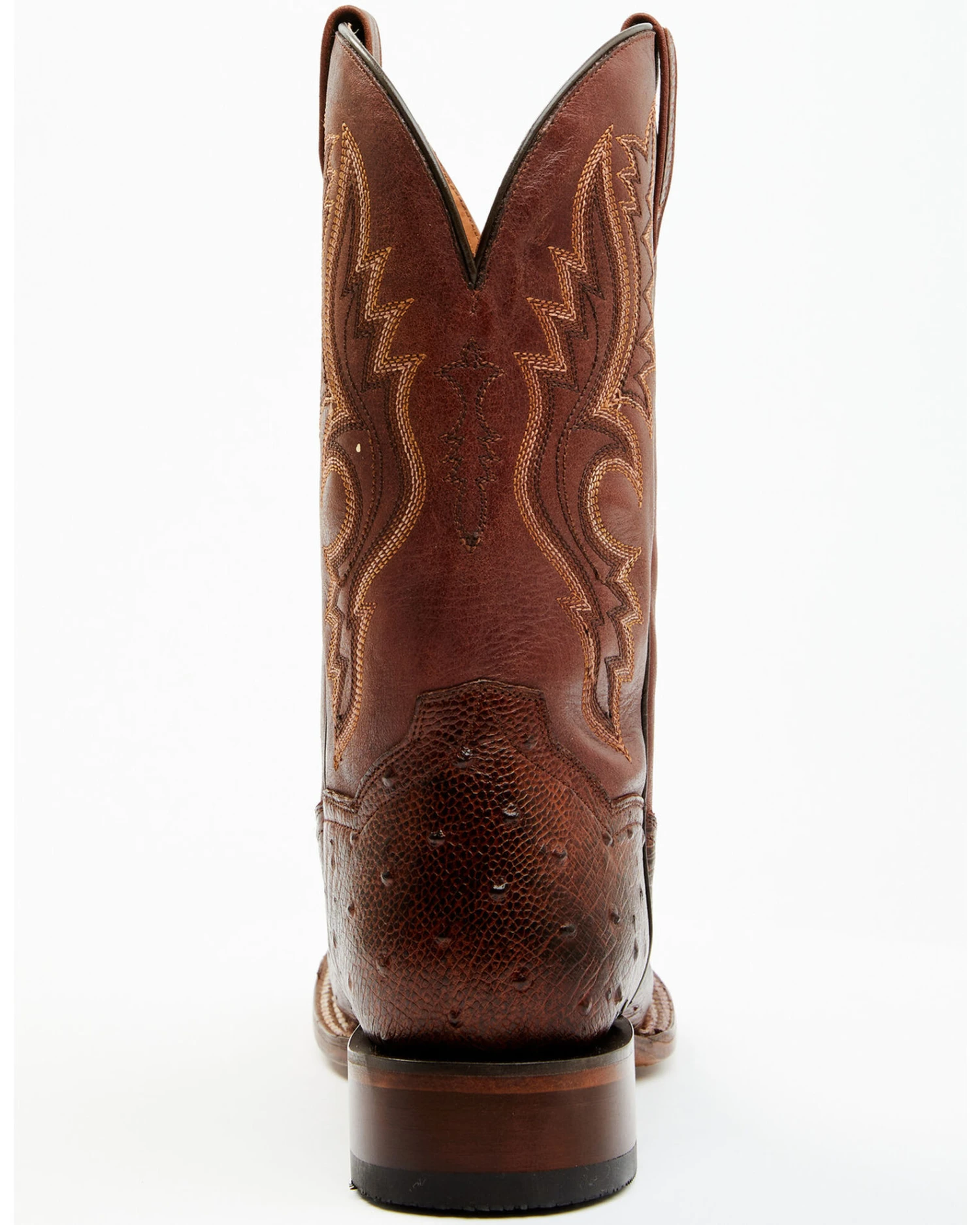 Dan Post Men's Exotic Full Quill Ostrich Western Boots - Broad Square Toe - Image 4