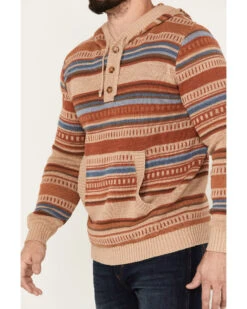 Pendleton Men's Medallion Striped Hooded Pullover