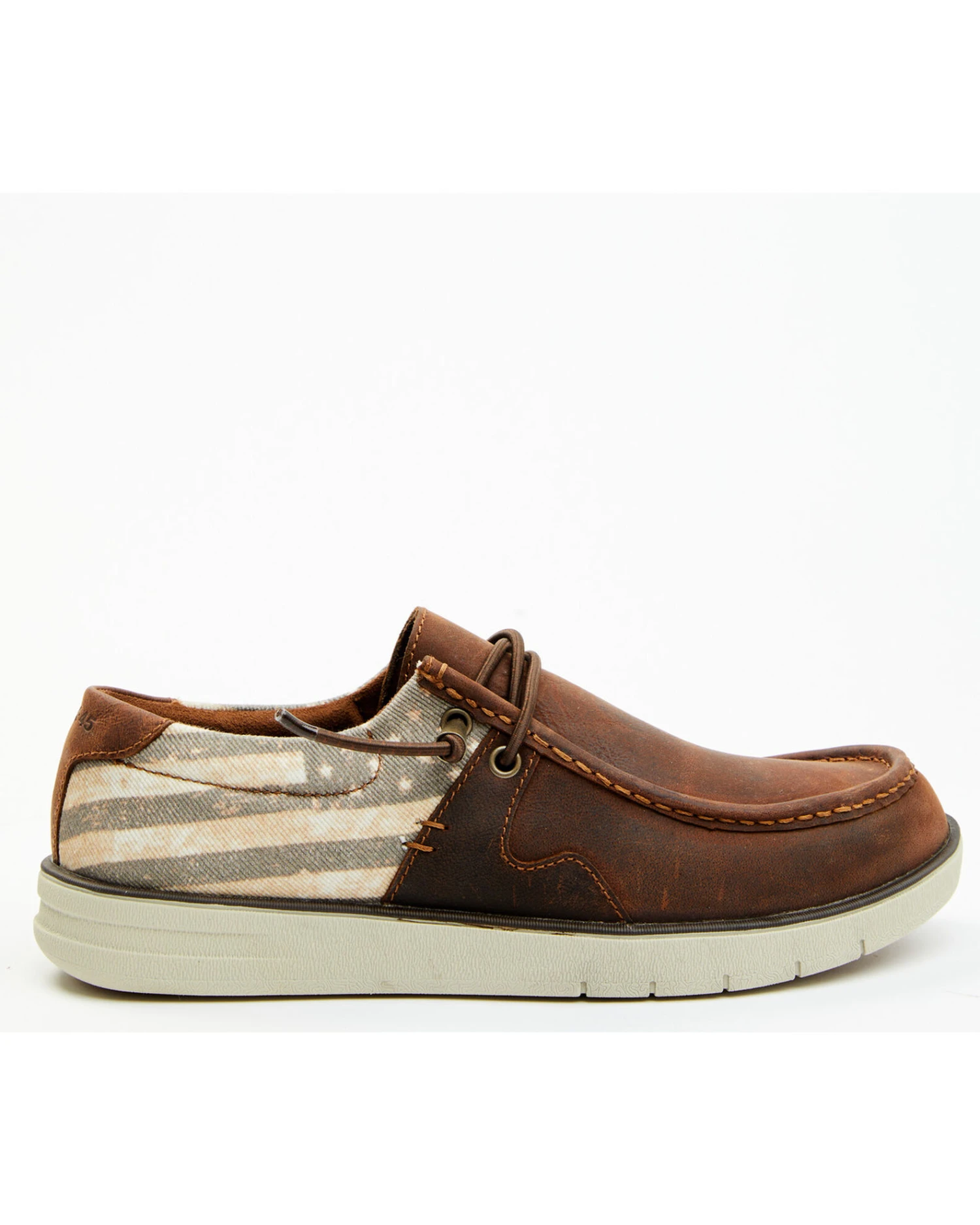 RANK 45 Men's Griffin Patriotic Western Casual Shoes - Moc Toe - Image 4