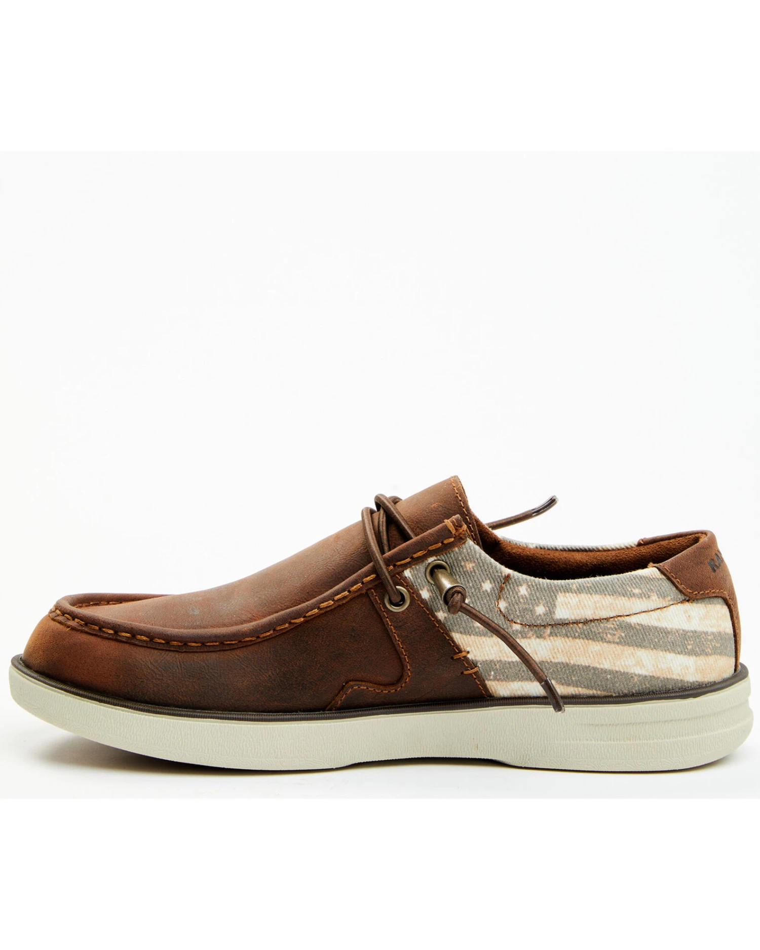 RANK 45 Men's Griffin Patriotic Western Casual Shoes - Moc Toe - Image 3