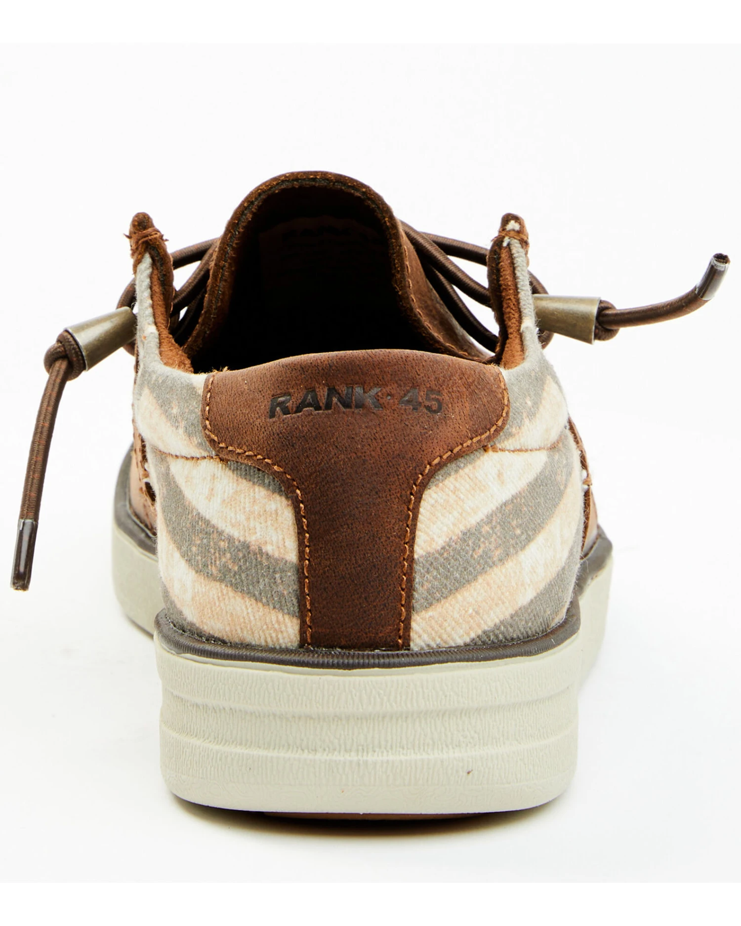 RANK 45 Men's Griffin Patriotic Western Casual Shoes - Moc Toe - Image 2