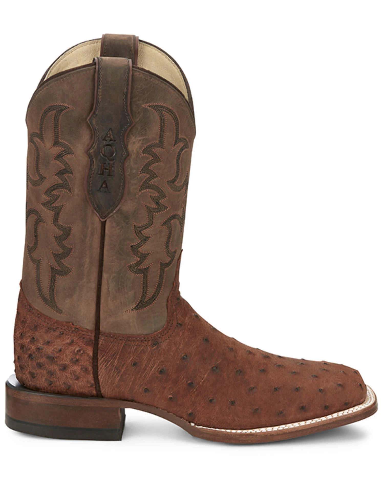 Justin Men's Full-Quill Ostrich Exotic Boot - Square Toe - Image 3