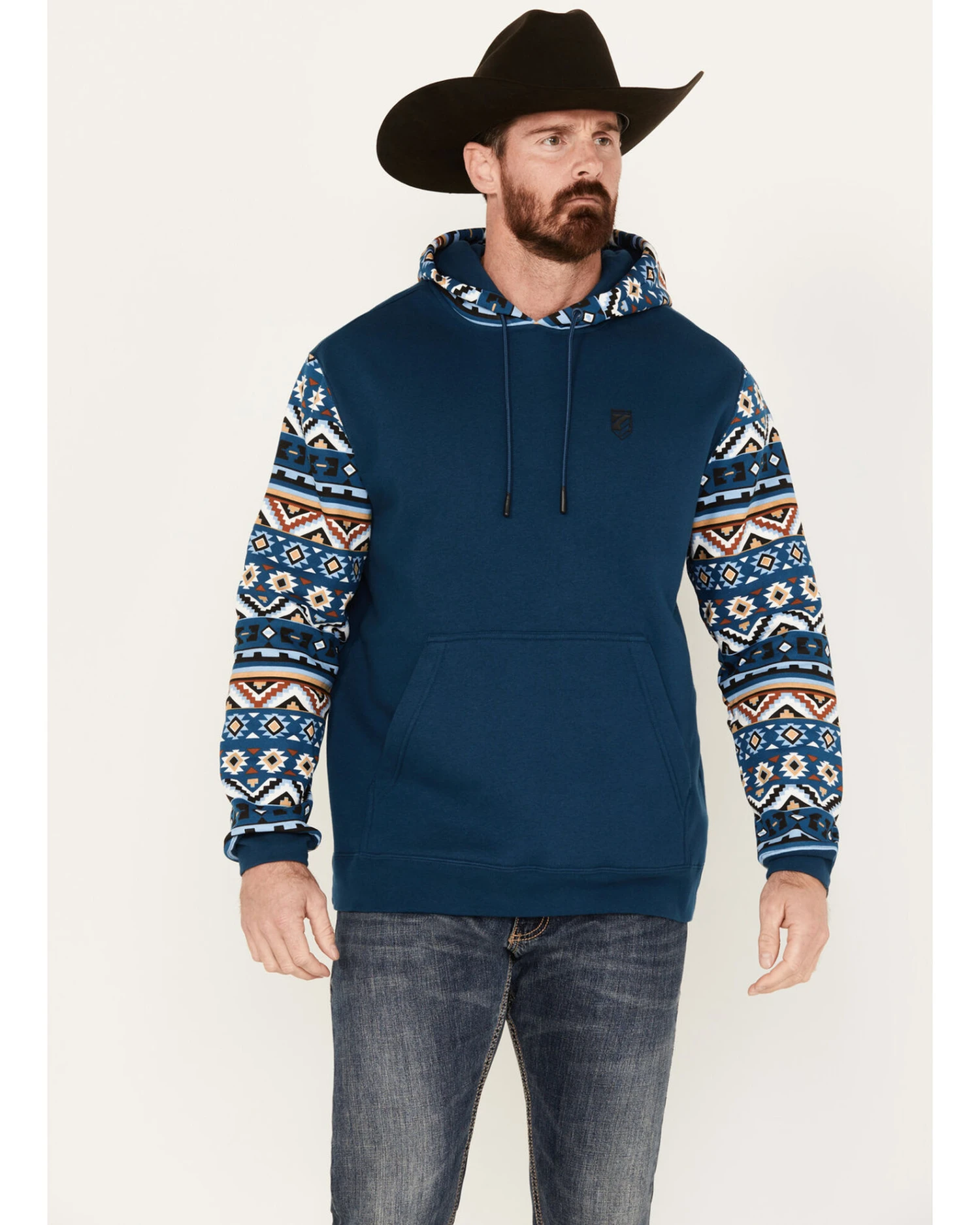 RANK 45 Men's Southwestern Hooded Sweatshirt