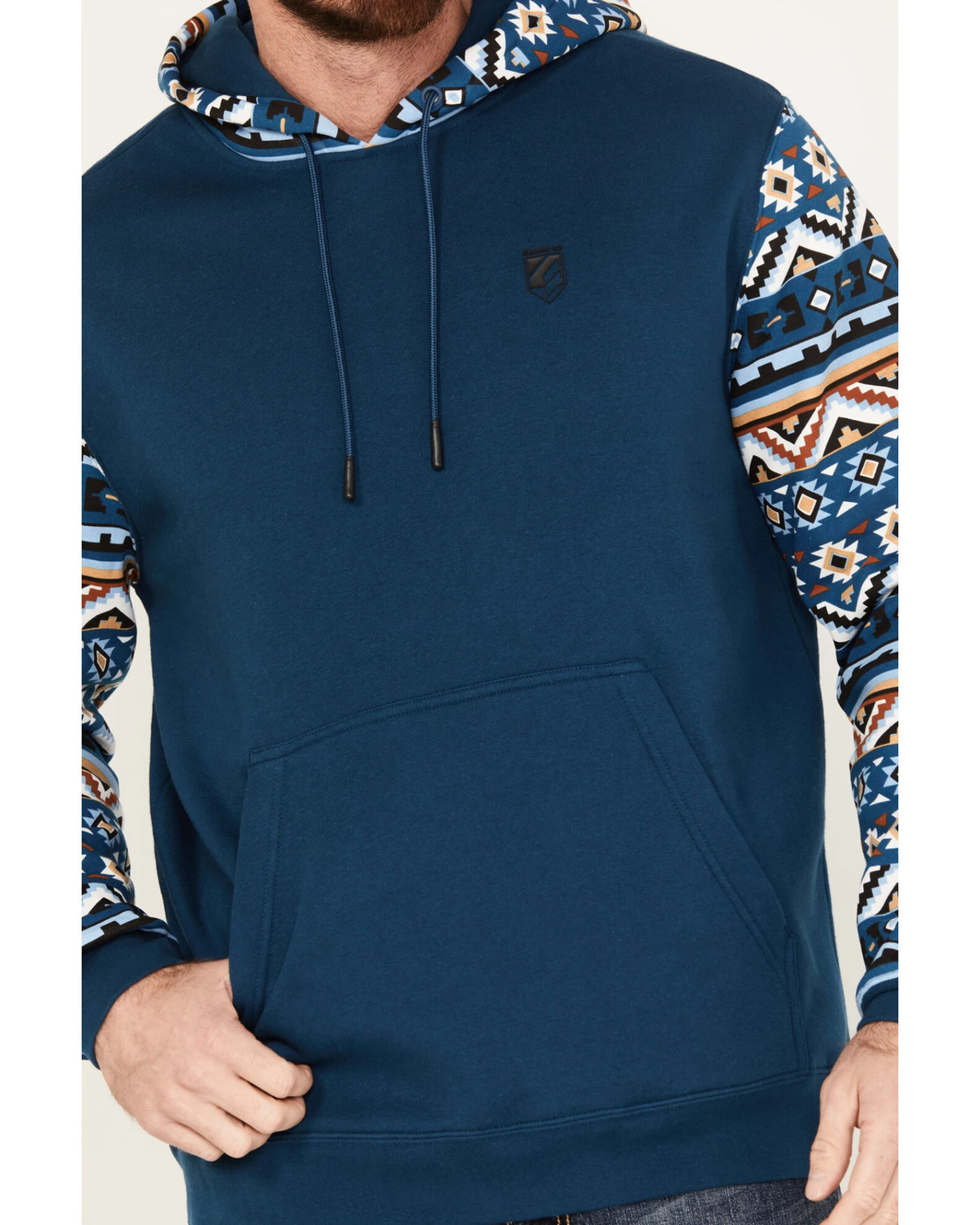 RANK 45 Men's Southwestern Hooded Sweatshirt - Image 4