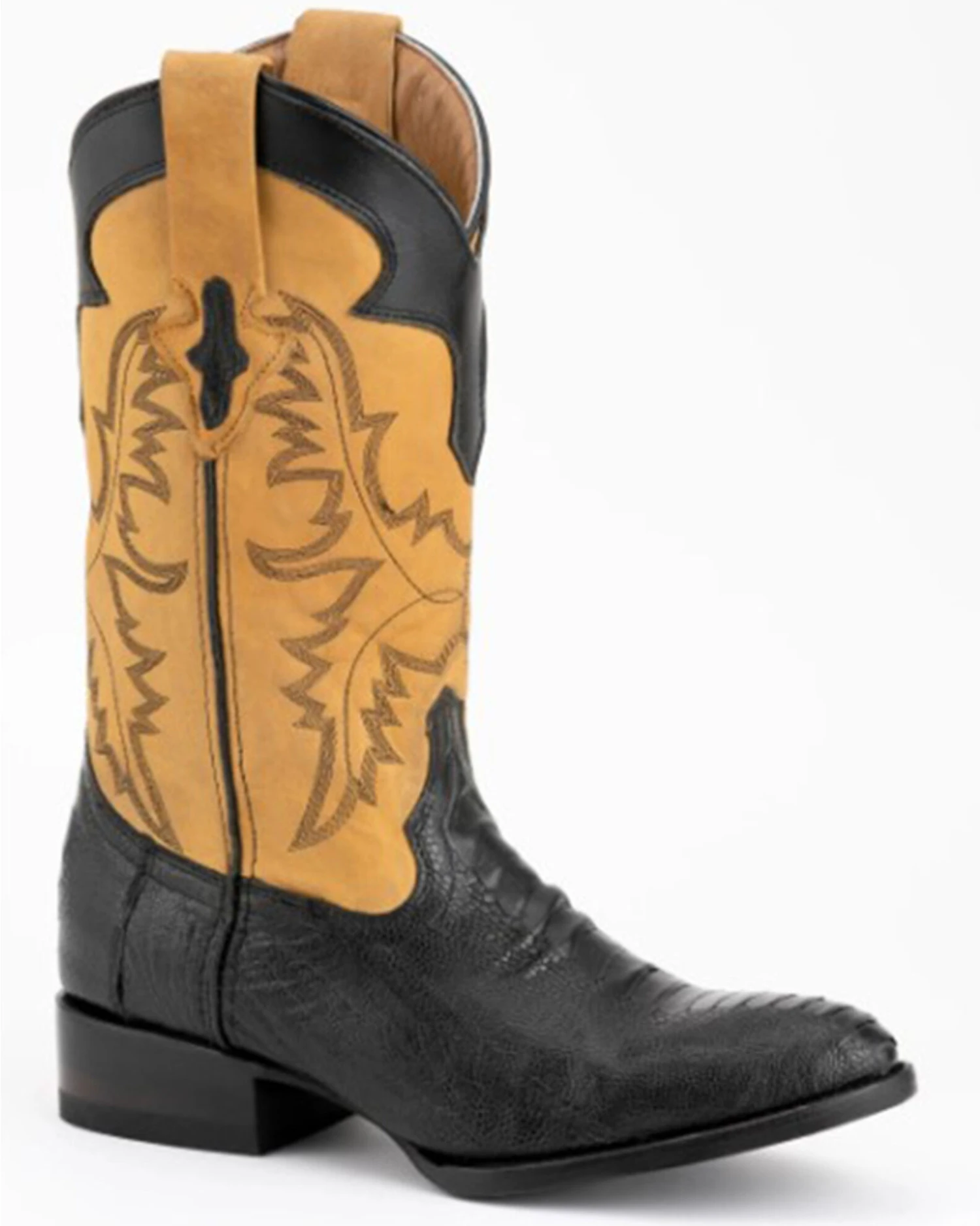 Ferrini Men's Nash Exotic Ostrich Leg Western Boots - Round Toe - Image 5